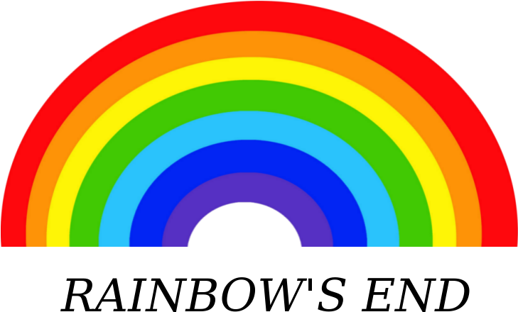 Rainbows End Logo 1980s - Rainbows End Logo (745x458), Png Download