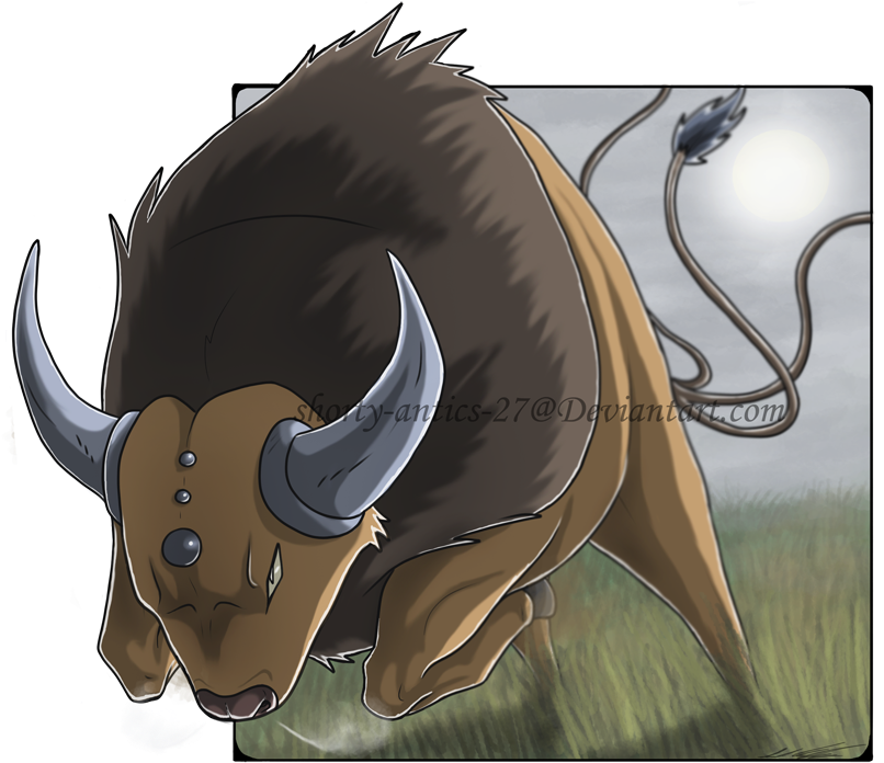 Pm Me This Is The Winning One - Tauros Pokemon Fan Art (830x733), Png Download