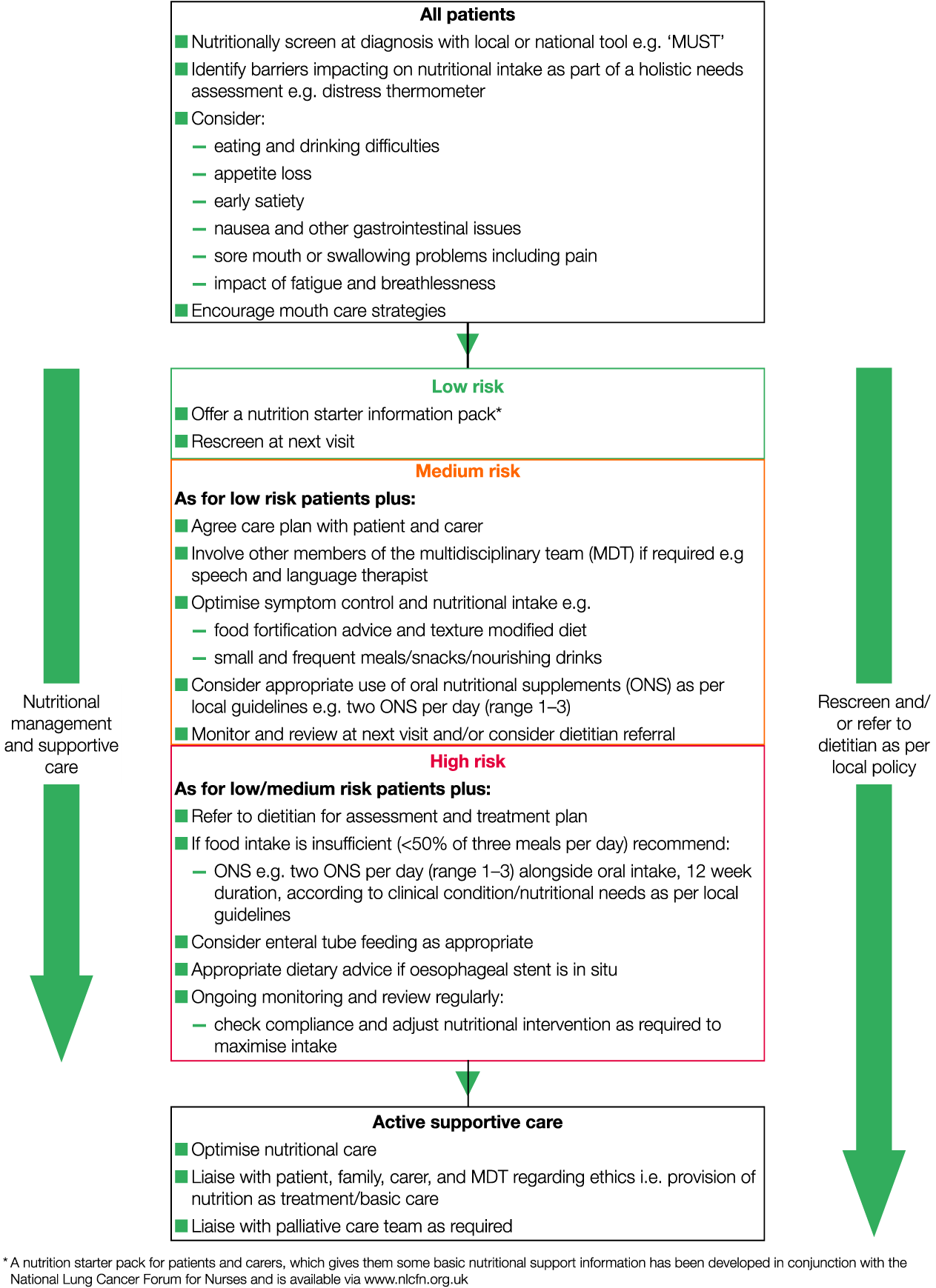 Bapen Lung Cancer Nutritional Care Guideline - Lung Cancer (1280x1756), Png Download