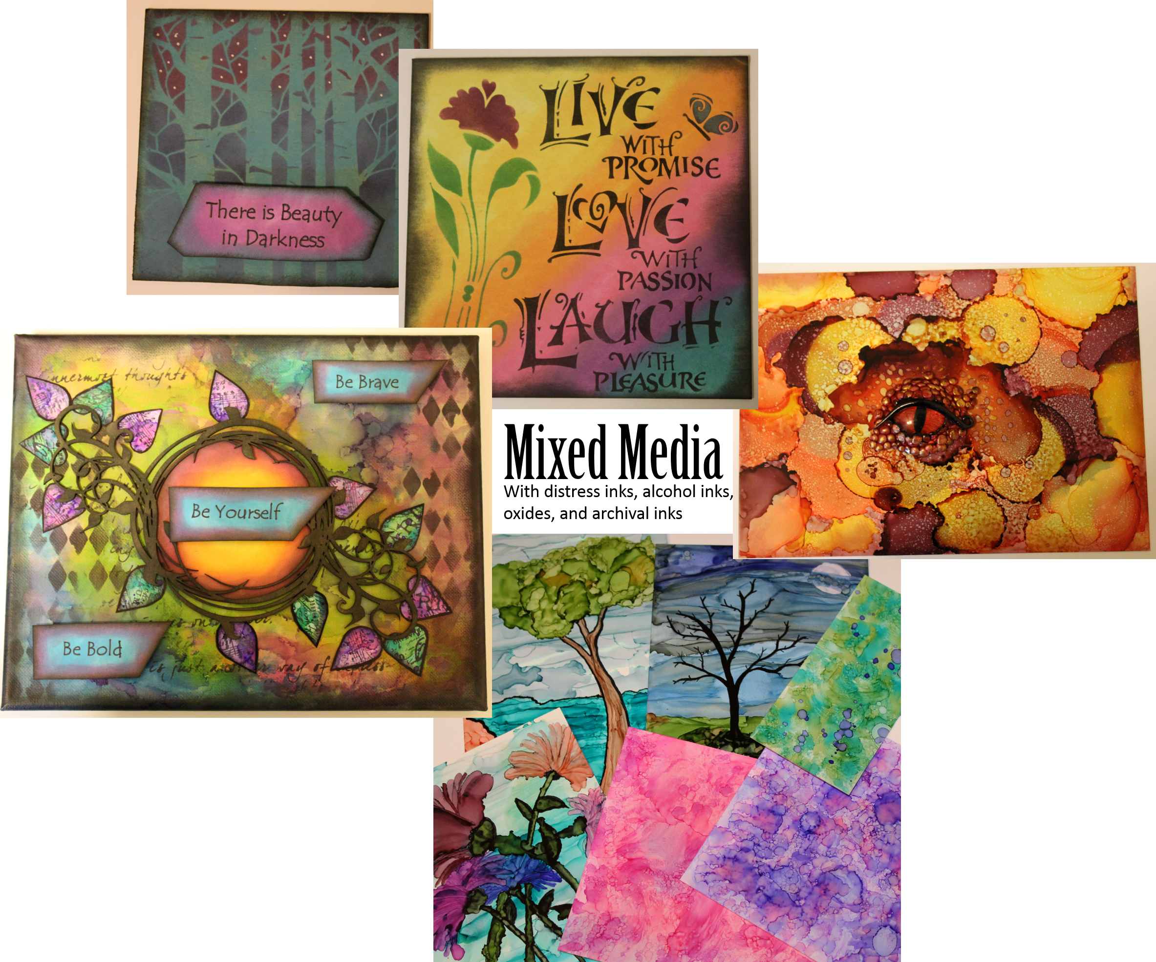 I Love Mixed Media Pieces As The Sky's The Limit - Crafters Workshop 12x12 Stencil Live Love Laugh (2366x1970), Png Download