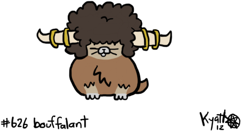 I've Been Looking Forward To Drawing Afro Tauros Since - Cartoon (500x300), Png Download