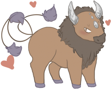 Tauros - Cartoon (400x315), Png Download