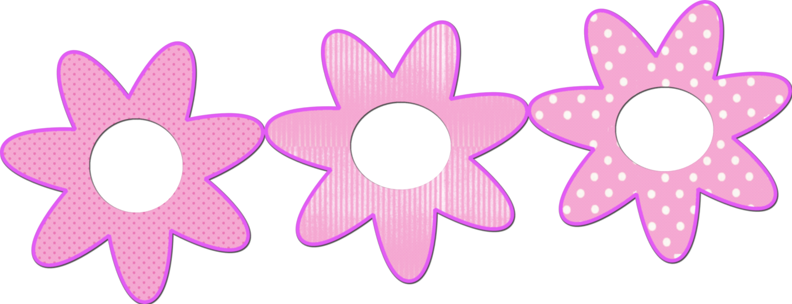 Hwfd Cute Flower Frame Desktop Background 1600 X 616 - Wallpaper (1600x616), Png Download