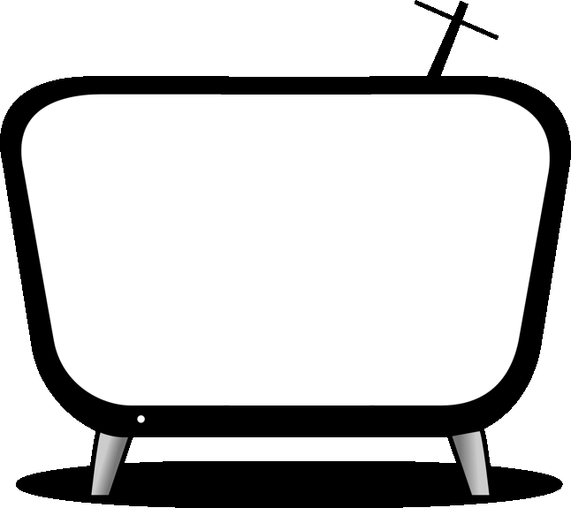 Tv Clip Art (646x575), Png Download