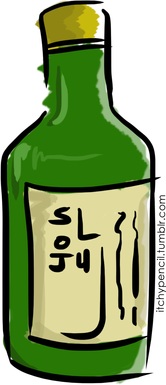 My Doodle Of Soju - Soju Png (1200x1800), Png Download