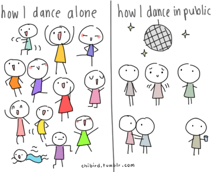 Dance And Lol Image - Dancing In Public Meme (437x346), Png Download