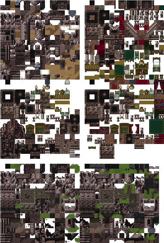 Castle Tiles - Collage (528x800), Png Download