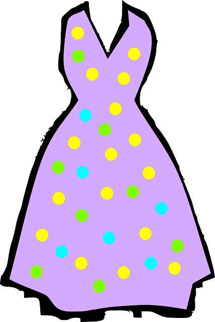 Summer Dress Clipart - Sun Dress Clipart (428x640), Png Download