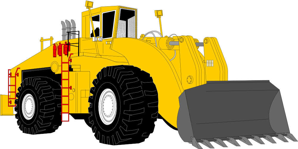 Under Construction Clipart Construction Clipart Png - Construction Tractor Clip Art (999x531), Png Download