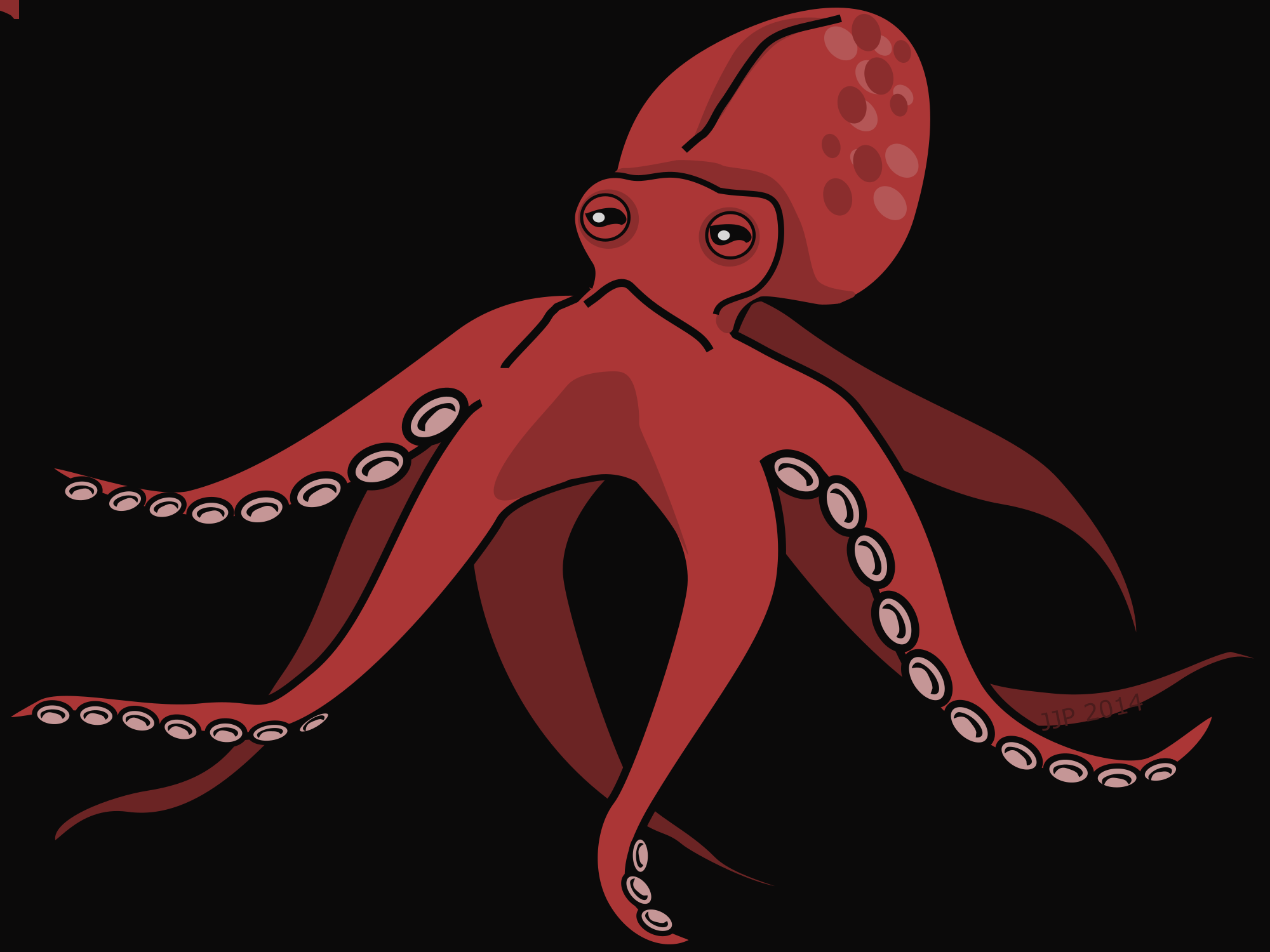 Clip Art Octopus Ocean Clipart Sea Digital Clip Art - Clip Art (2000x1500), Png Download
