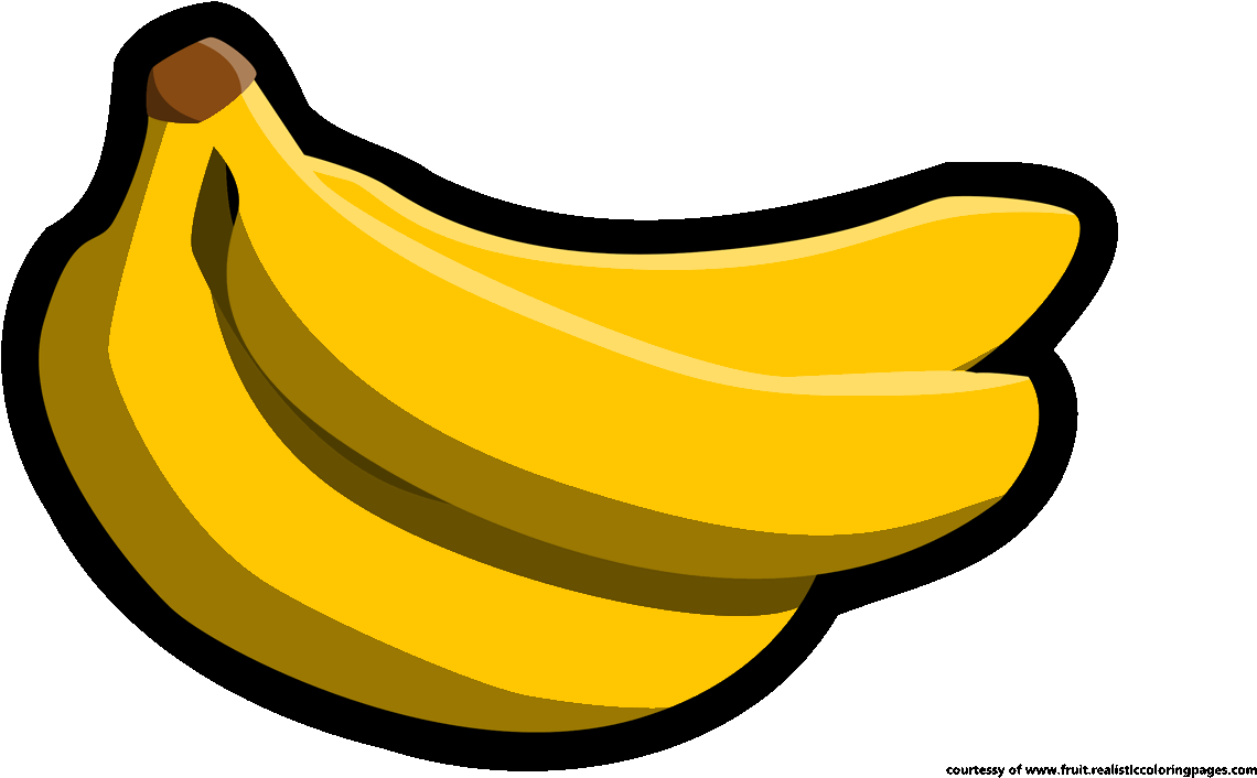 Banana Clipart Purple - Pisang Clipart (1280x720), Png Download