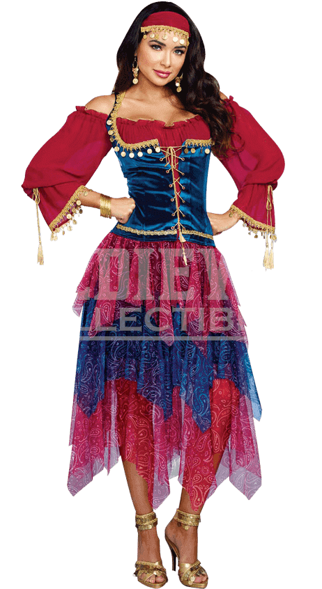 Gypsy Halloween Costume (850x850), Png Download