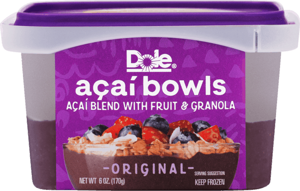 Dole Frozen Acai Bowls (600x382), Png Download