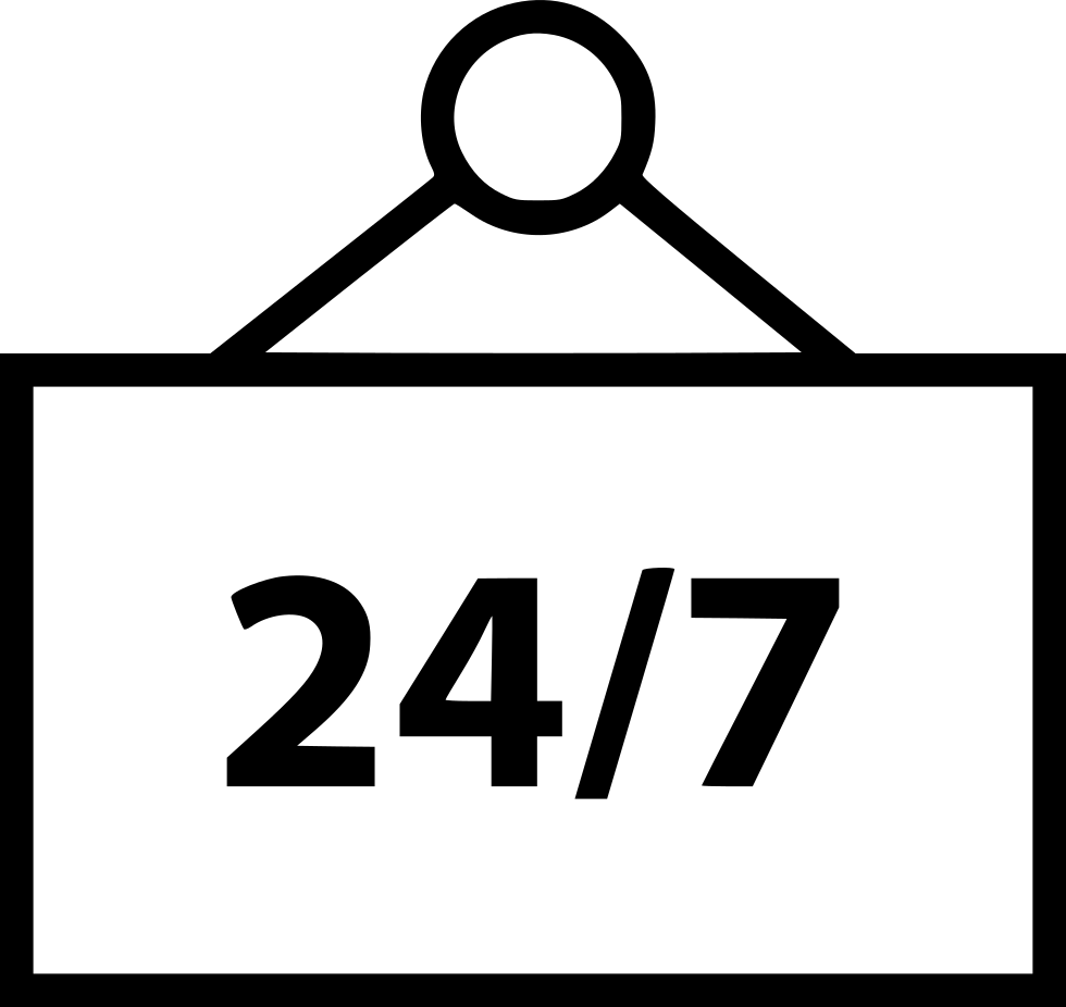 Download Open Twenty Four Seven Comments 24 7 365 Icon Png Image With No Background Pngkey Com