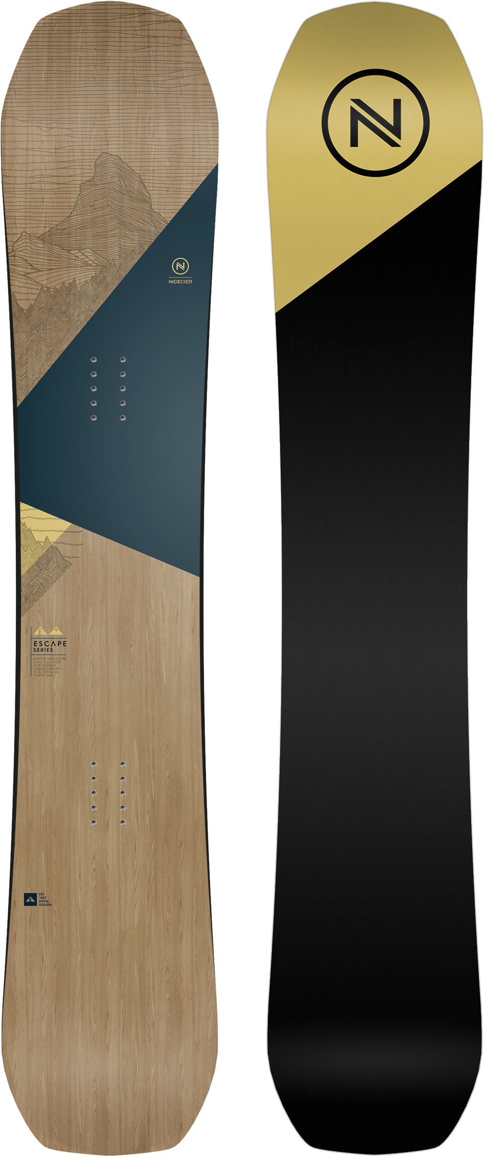 Escape All Mountain Cruising - Nidecker Escape 2019 (1250x2500), Png Download