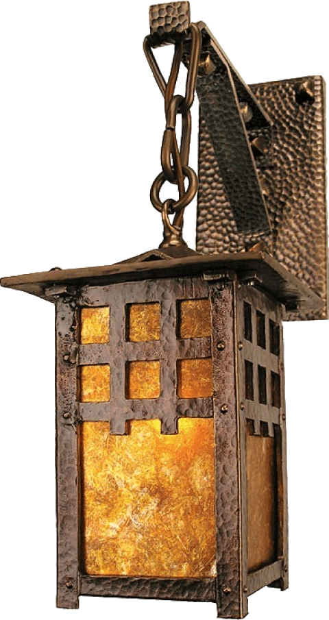 Mission Style Antique Reproduction Wall Fixtures Lights - Vintage Wall Lamp Png (366x690), Png Download