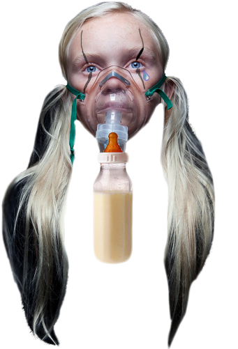 #lolicon - Oxygen Mask (429x516), Png Download
