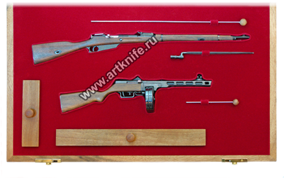 Collection Of Miniatures "mosin's Rifle & Ppsh-41" - Firearm (400x400), Png Download