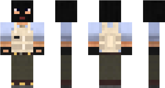 Minecraft Skin Ppsh - Minecraft (600x348), Png Download