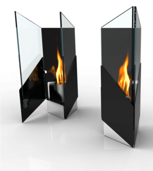 Pure Tabletop Ethanol Torch By Decorpro - Decorpro 13003 Pure Indoor/outdoor Fireburner, Black/silver (750x750), Png Download