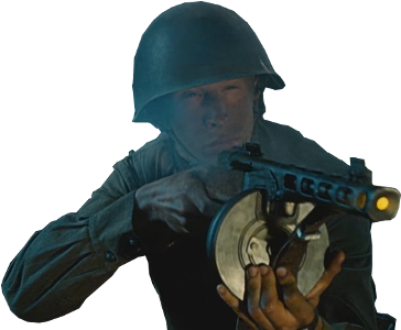 Sticker Other Soldat Russe Ppsh 41 Armee Rouge Front - Red Army (400x300), Png Download