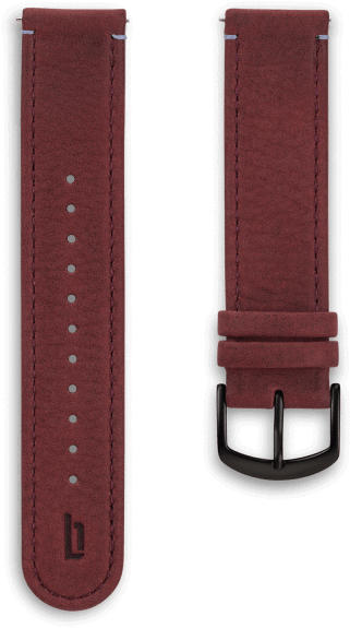 Leather Strap - Amarena-black - Lilienthal Berlin (600x600), Png Download