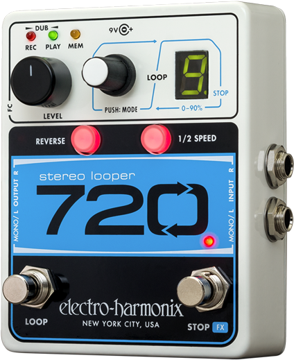 Electro-harmonix 720 Looper - Electro Harmonix 720 Stereo Looper Pedal Guitar Effects (503x640), Png Download
