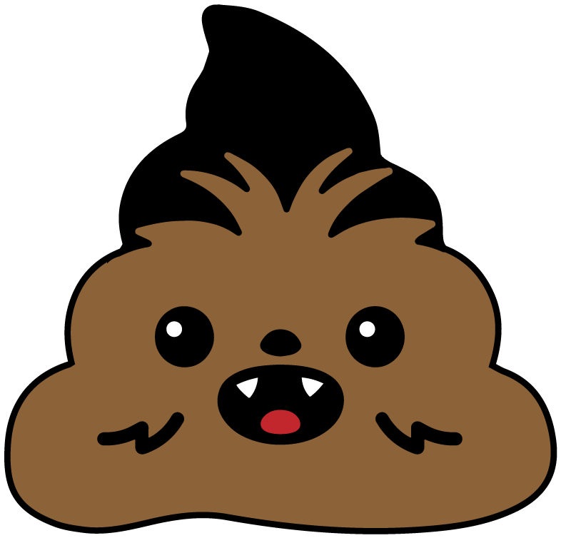 Wookie Poop Text - Portable Network Graphics (864x864), Png Download