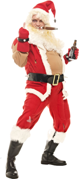 Bad Santa Costume - Santa Dress Up Funny (366x580), Png Download