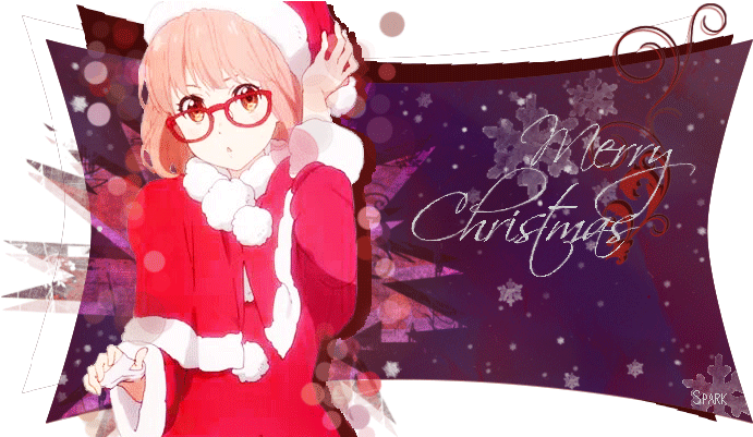 My Collection Of Christmas/winter Anime Backgrounds - Kyoukai No Kanata Christmas (700x400), Png Download