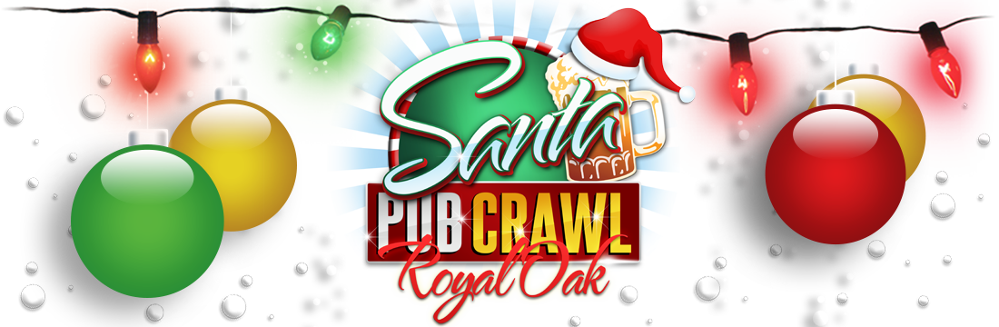 Saturday - Christmas Bar Crawl Logo (1100x360), Png Download