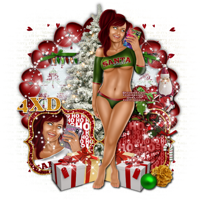 Check Out This Tag With The Sexy Santa Stalker Version - Present (660x660), Png Download