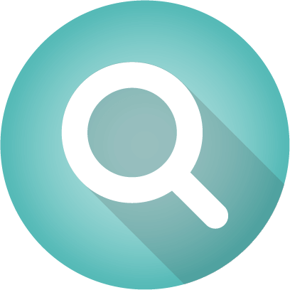Search And Develop Products Faster With Prospector - Grey Search Icon Circle (408x408), Png Download
