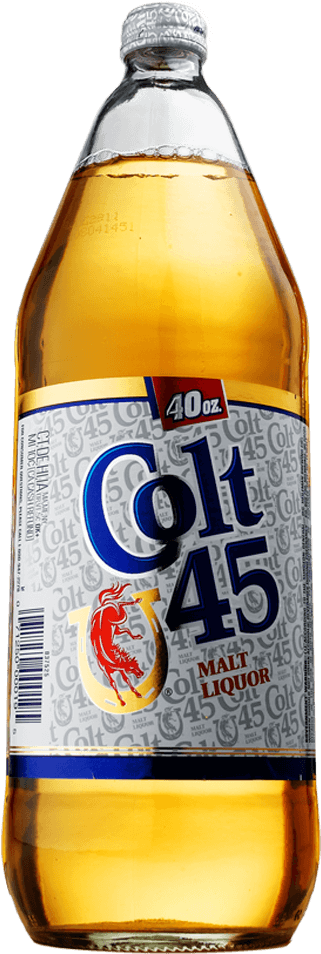 Colt - Colt 45 Malt Liquor - 40 Fl Oz (538x1028), Png Download