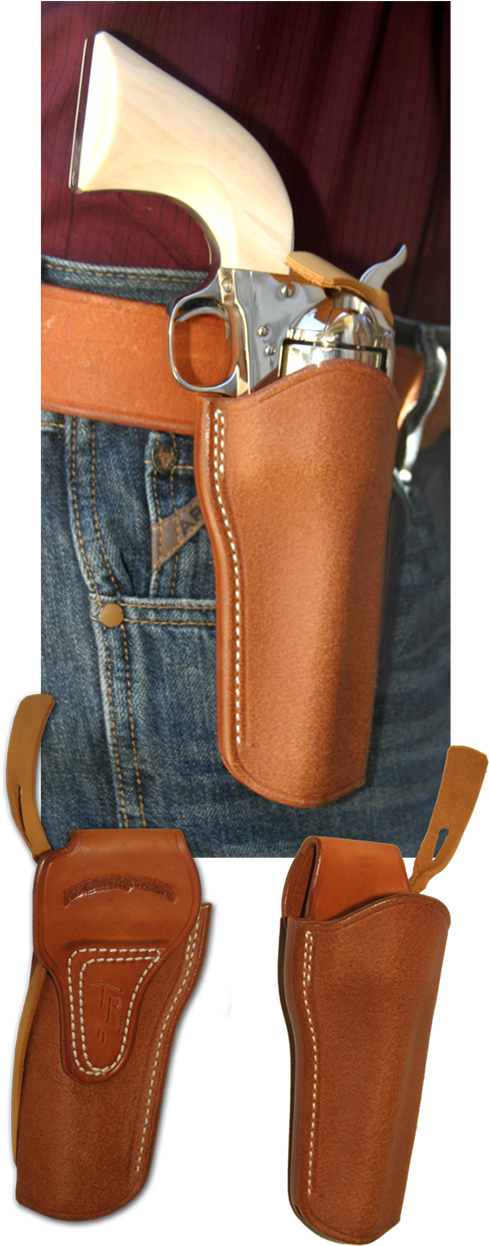 The Speed Scabbard By Thad Rybka - Colt Single Action Army Holster (500x1250), Png Download