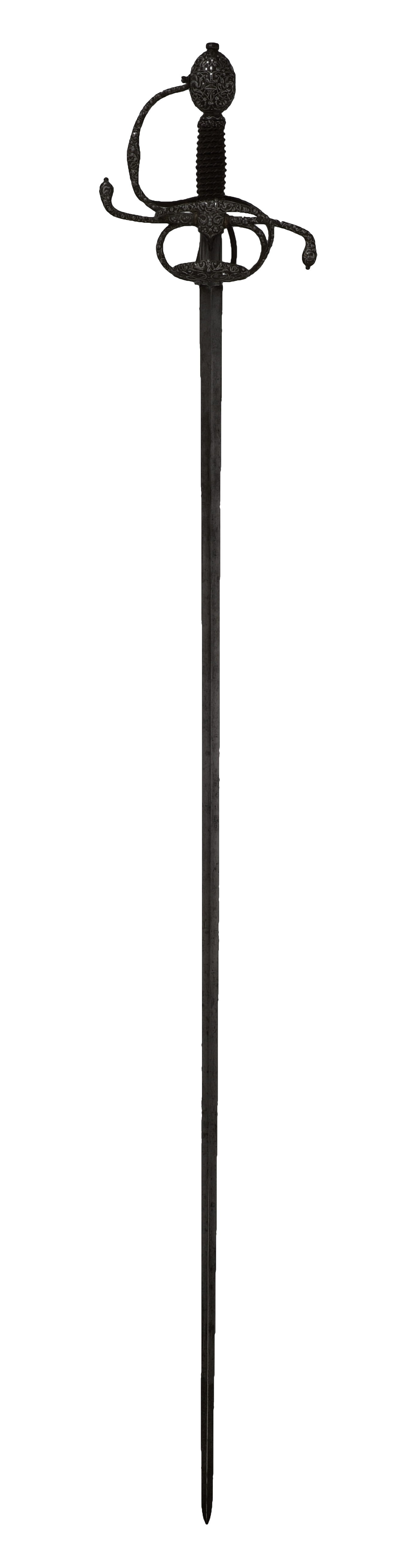 Rapier - Iron (1400x5236), Png Download
