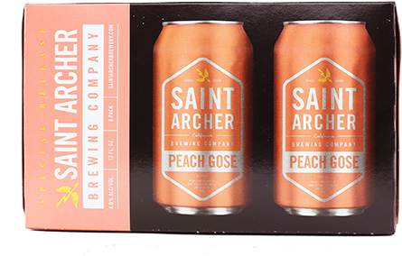 Saint Archer Brewing Co, Peach Gose, 6 Pack Cans - Saint Archer Guava Gose (480x480), Png Download