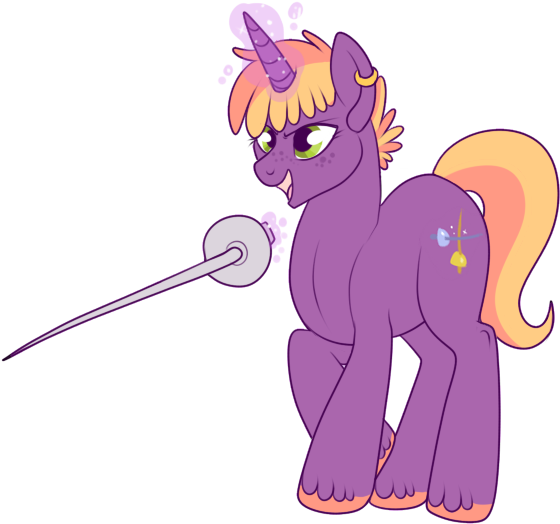 Lulubell, Fencing, Magic, Oc, Oc Only, Oc - Cartoon (624x535), Png Download