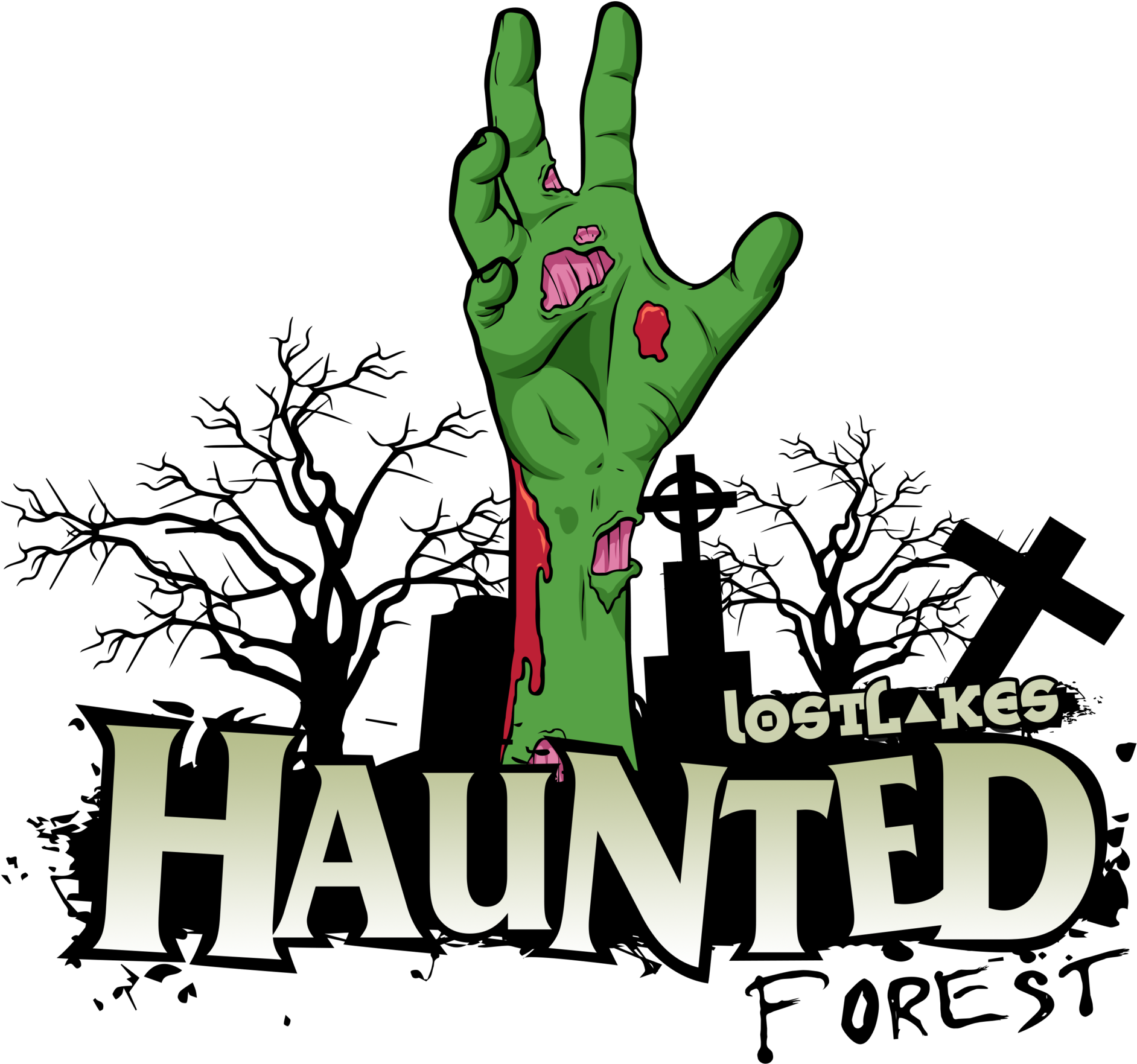 Lost Lakes Haunted Forest (2048x2048), Png Download