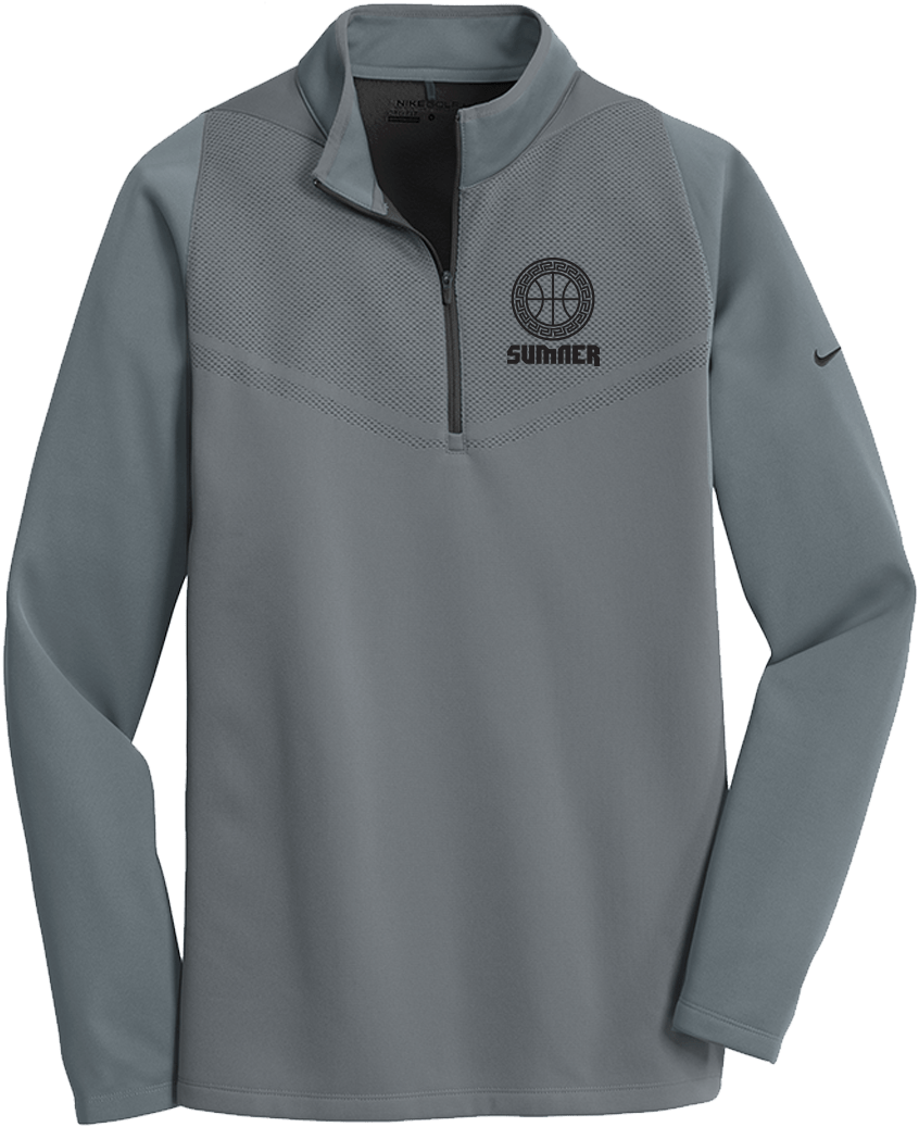 Sumner Basketball Nike Therma 1/4 Zip Pullover - Long-sleeved T-shirt (1200x1200), Png Download