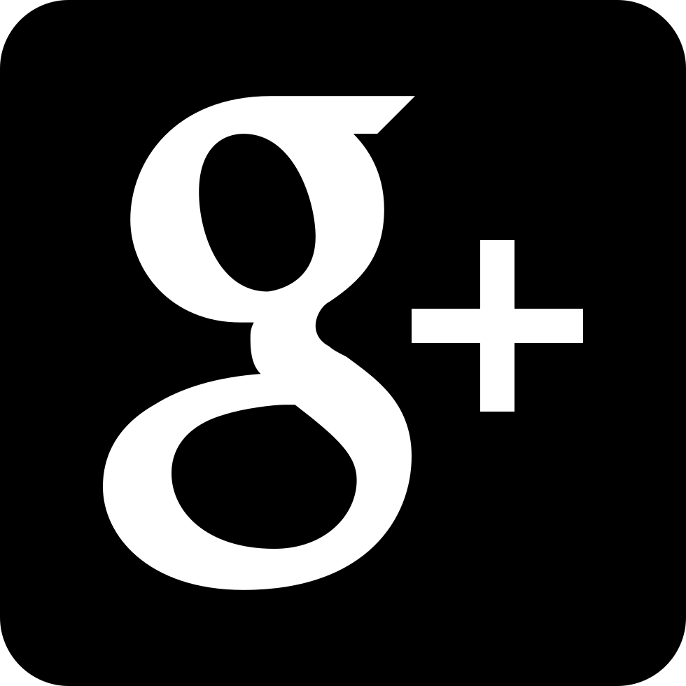 Google Plus Logo On Black Background Comments - Google Plus Logo Black (980x980), Png Download