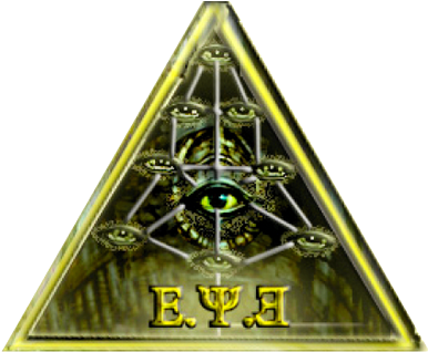E - Y - Ǝ - Triangle (400x345), Png Download