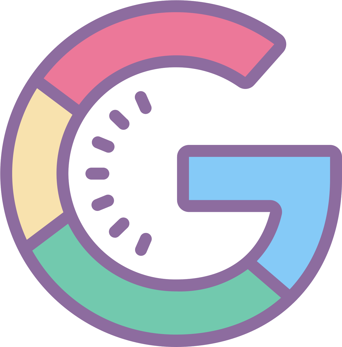 Logo Google Icon - Icon (1600x1600), Png Download