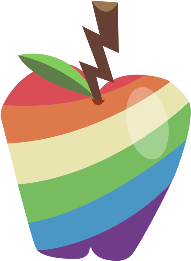 Zap Apple Vector By Skeptic Mousey-d4lwlub - My Little Pony Zap Apple (900x900), Png Download