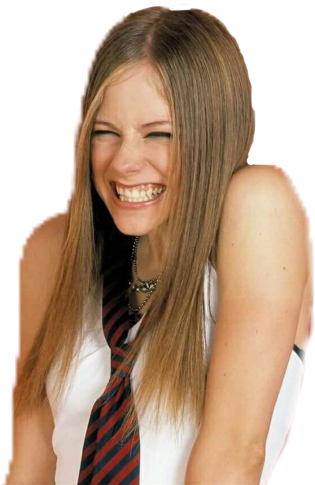 Avril Lavigne Smiling (1024x1024), Png Download