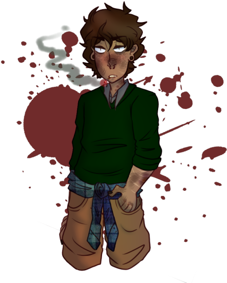 I Hate Smoking - Cartoon (500x555), Png Download