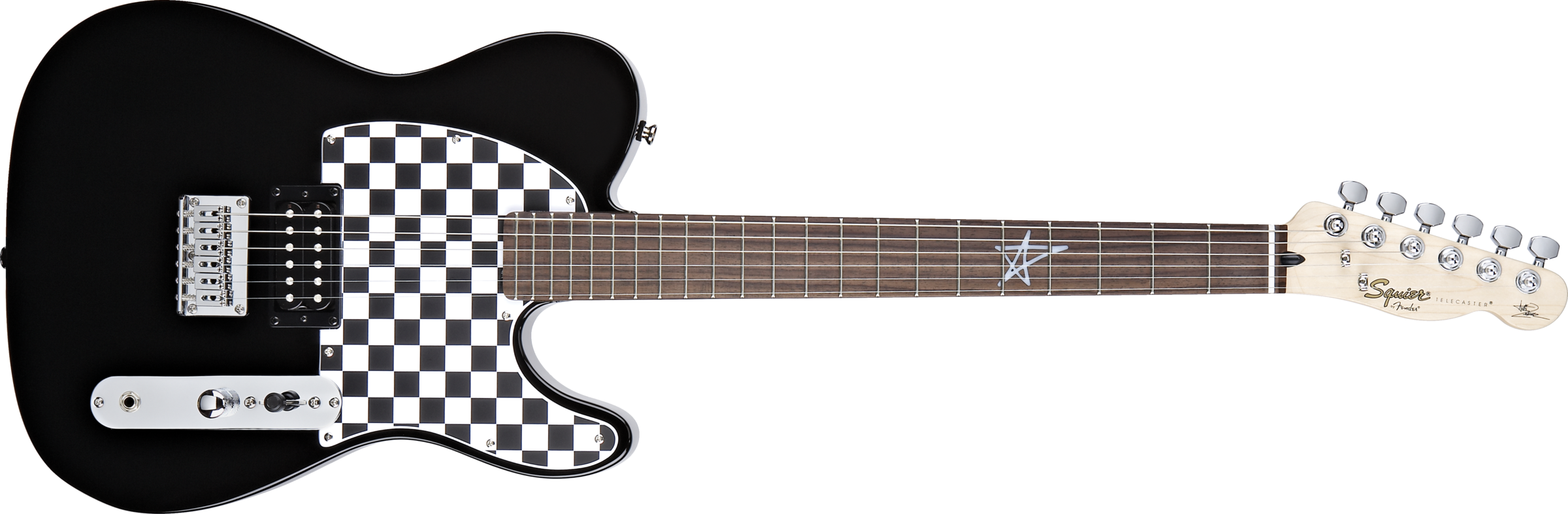 Squier Avril Lavigne Telecaster - Squier Telecaster Avril Lavigne (2400x786), Png Download
