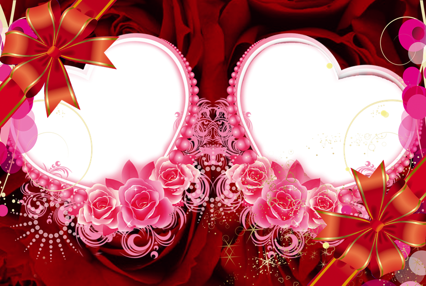 Moldura Para Fotos - Marcos Para Fotos De San Valentín (840x564), Png Download
