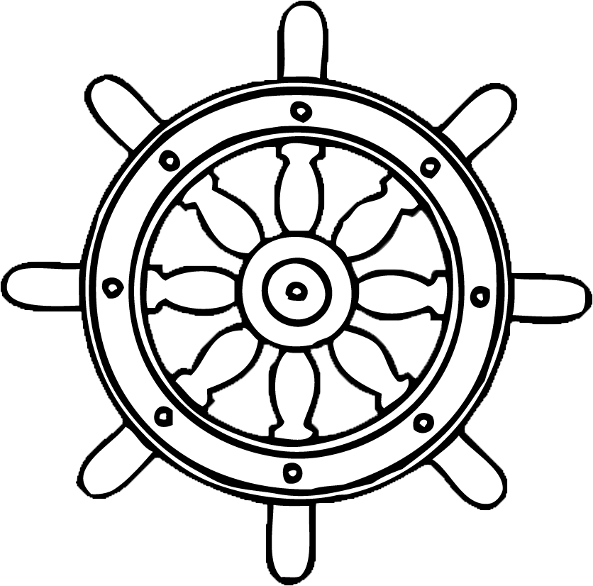 El Timón - Timon De Barco Para Dibujar (836x826), Png Download