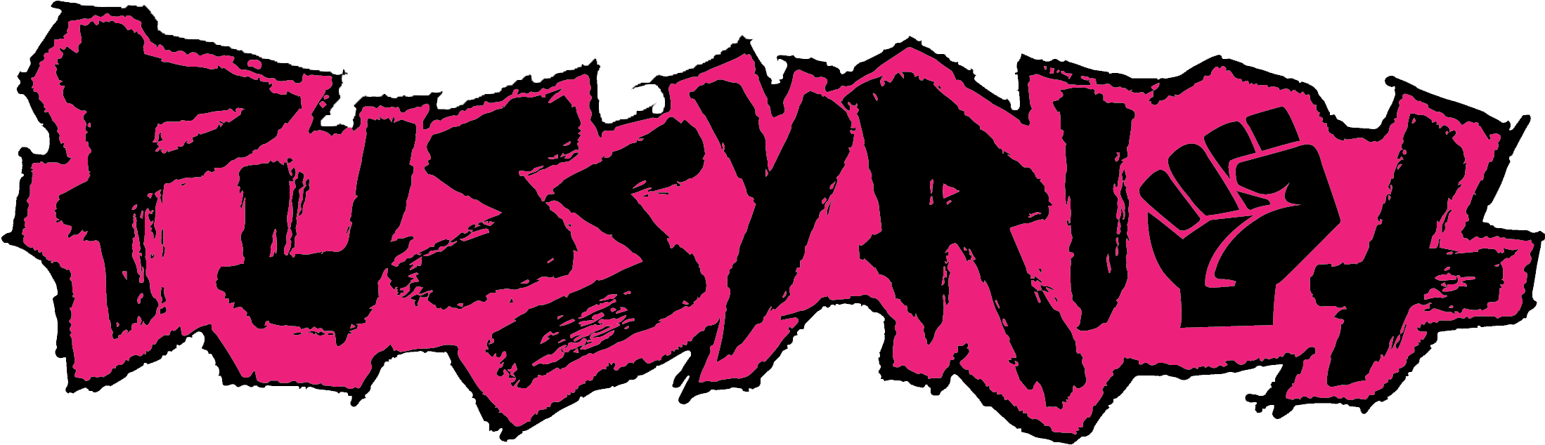 Pussy Riot Exhibition Design - Pussy Riot Logo (2239x703), Png Download